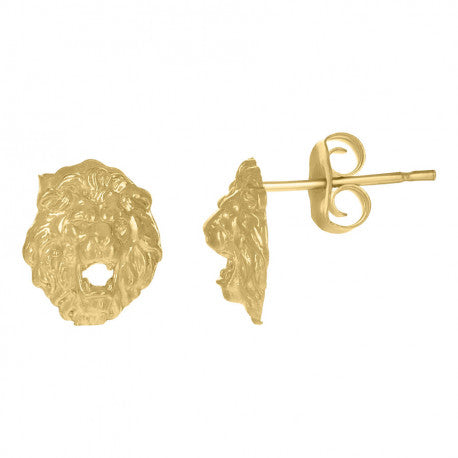 Gold animal hot sale stud earrings