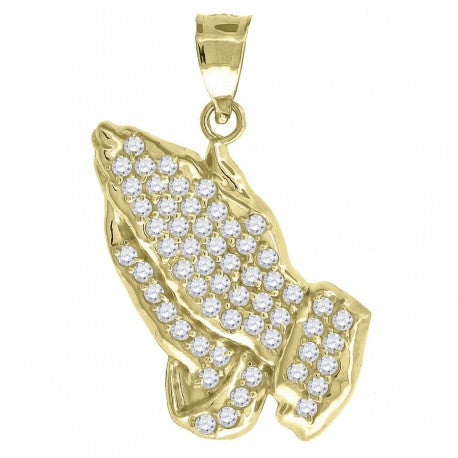 5Pcs/Lot Cubic Zirconia Pave Religious Chosen Charms Gold Plated