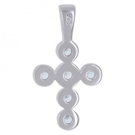 5pcs Sparkle Zironia Pave Cross Pendant Grace Amazing Charm for