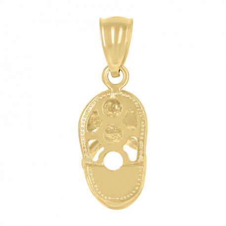 10Kt Baby Shoes Charm Pendant