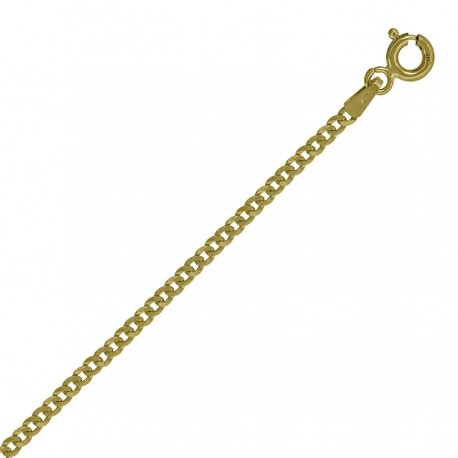10kt Yellow Gold Unisex Solid Cuban Chain 2mm 18 To 24 Inches