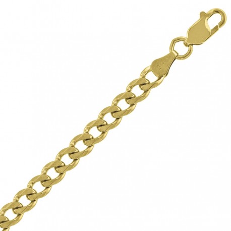 10kt Yellow Gold Unisex Solid Cuban Chain 5.6mm 18 To 24 Inches
