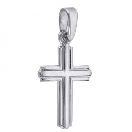 925 Solid Silver Unisex Cross Religious Charm Pendant 75615