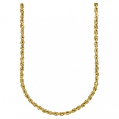 10kt Yellow Gold Solid Rope Chain 5mm 20 to 24 inches